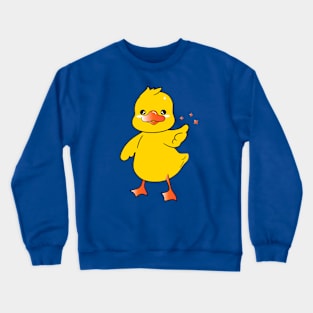 Thumbs Up Cute Baby Duck Crewneck Sweatshirt